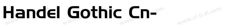 Handel Gothic Cn字体转换
